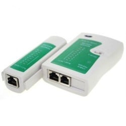 Probador de Cables BRobotix RJ-11/RJ-45 con LED Blanco Modelo 567357