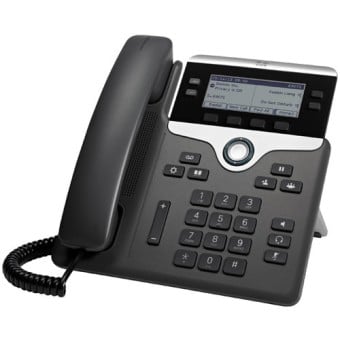 Teléfono IP Cisco 7841 - 3.5 Pulgadas - Alámbrico - 4 Líneas - Altavoz - Modelo CP-7841-K9