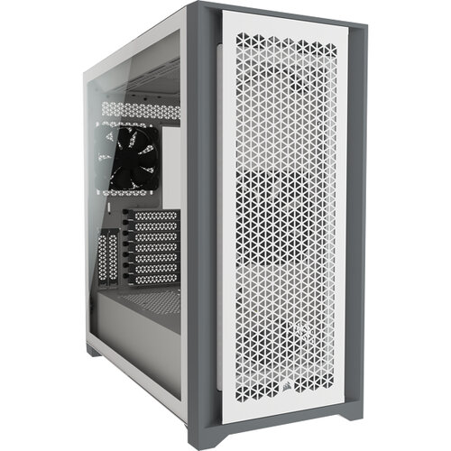 Gabinete Gamer Corsair 5000D AIRFLOW - Media Torre Blanco - Panel Lateral de Vidrio - 2 Vent… Gabinete Gamer Corsair 5000D AIRFLOW - Media Torre Blanco - Panel Lateral de Vidrio - 2 Vent…