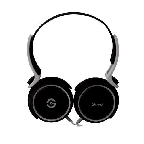 Audífonos Getttech GH-2540G Alámbricos 1.5m Negro con Gris