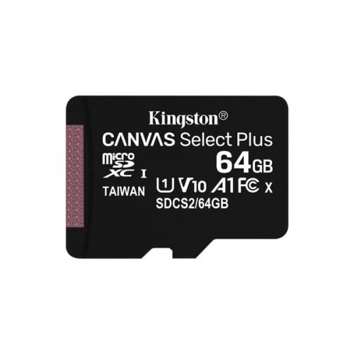 Memoria MicroSD Kingston Canvas Select Plus 64GB Clase 10 SDCS2/64GBSP Memoria MicroSD Kingston Canvas Select Plus 64GB Clase 10 SDCS2/64GBSP