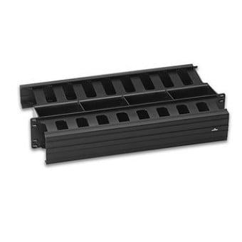 Organizador Horizontal Doble Frontal y Posterior 2UR Leviton Modelo 492RU-HFR Organizador Horizontal Doble Frontal y Posterior 2UR Leviton Modelo 492RU-HFR