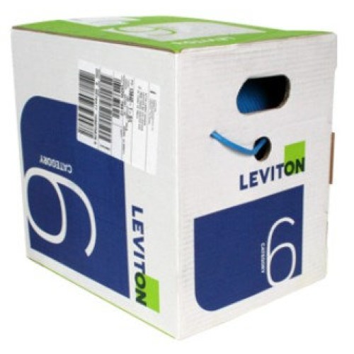 Bobina Cable Red LEVITON Cat6 305m Azul UTP6M-MLB