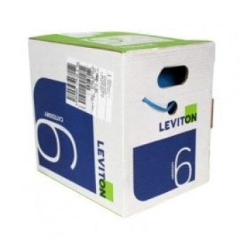 Bobina de Cable UTP LEVITON Cat 6 305m Azul Modelo UTP6R-MLB