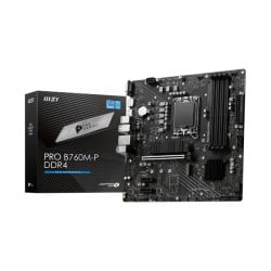 Tarjeta Madre MSI PRO B760M-P DDR4 Micro ATX Socket LGA 1700 Tarjeta Madre MSI PRO B760M-P DDR4 Micro ATX Socket LGA 1700