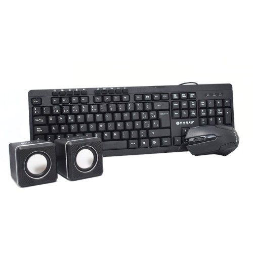 Kit Teclado y Mouse Naceb NA-228N - Alámbrico USB 2.0 - Negro Kit Teclado y Mouse Naceb NA-228N - Alámbrico USB 2.0 - Negro