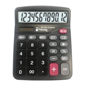Calculadora Nextep NE-189 B - 12 Dígitos, Doble Fuente Solar/Batería, 2 Piezas Calculadora Nextep NE-189 B - 12 Dígitos, Doble Fuente Solar/Batería, 2 Piezas