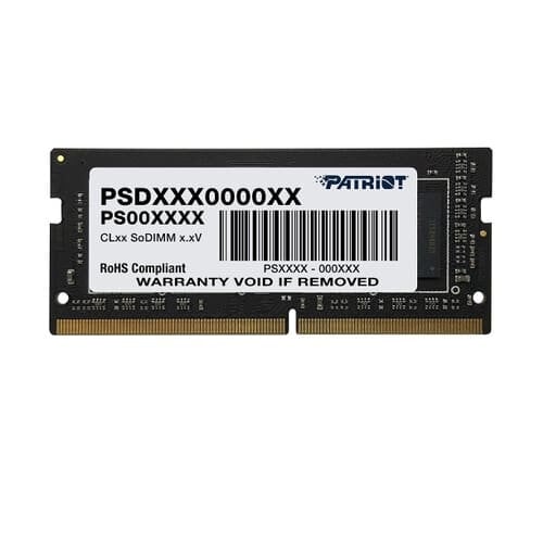 Memoria RAM Patriot Signature Line DDR4 8GB 3200MHz SO-DIMM para Laptop Modelo PSD48G320081S Memoria RAM Patriot Signature Line DDR4 8GB 3200MHz SO-DIMM para Laptop Modelo PSD48G320081S