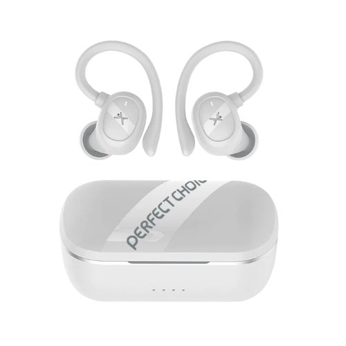Auriculares Perfect Choice Haken Inalámbricos Bluetooth 5.3 con Cancelación de Ruido - Blanco PC-116929