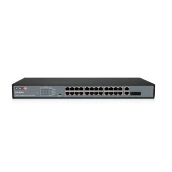 Switch Provision-ISR 24 Puertos Gigabit PoE+ con 2 SFP Modelo PoES-24370C+2Combo