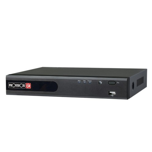 DVR Provision ISR 4 Canales 1 Canal IP 1080P HDMI VGA USB Negro Modelo SH-4100A-2L(MM)
