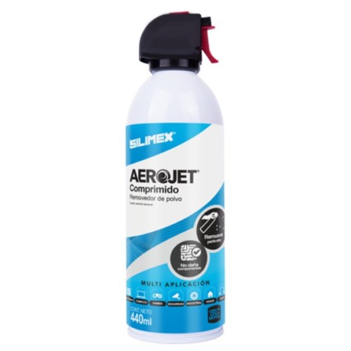 Aire Comprimido Aerojet Silimex - 440ml para Limpieza de Equipos Electrónicos - Modelo 750300219657 Aire Comprimido Aerojet Silimex - 440ml para Limpieza de Equipos Electrónicos - Modelo 750300219657