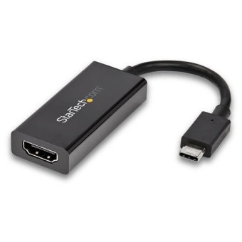 Adaptador StarTech.com USB-C a HDMI 4K 60Hz HDR - Negro - Modelo CDP2HD4K60H Adaptador StarTech.com USB-C a HDMI 4K 60Hz HDR - Negro - Modelo CDP2HD4K60H