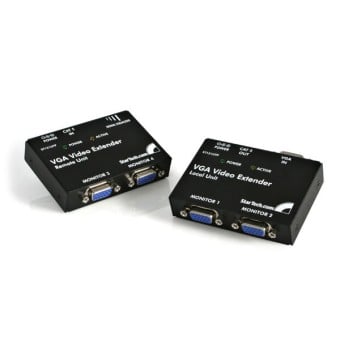 Kit Extensor de Video VGA StarTech.com 2 Puertos Locales - 2 Remotos por Cat5/6 - ST121UTP