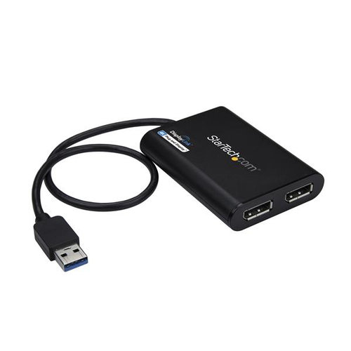 Adaptador de Video USB 3.0 a DisplayPort Doble StarTech.com - USB32DP24K60 Adaptador de Video USB 3.0 a DisplayPort Doble StarTech.com - USB32DP24K60
