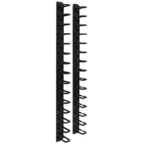 Organizador de Cables Tripp Lite Vertical 6 Pies (1.8m) Tipo Anillo Flexible - Montaje Sin Herramientas SRCABLERINGVRT