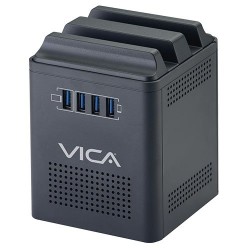 Regulador de Voltaje VICA CONNECT 800 - 800VA/400W - 4 Contactos AC + 4 Puertos USB