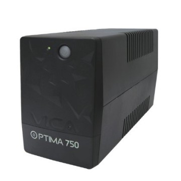 UPS VICA Optima 750 - 750VA/360W - 6 Contactos - Protección para Equipos Electrónicos