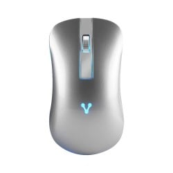 Mouse Vorago Inalámbrico RGB Plata 1600 DPI Modelo MO-305-SLIM-SL