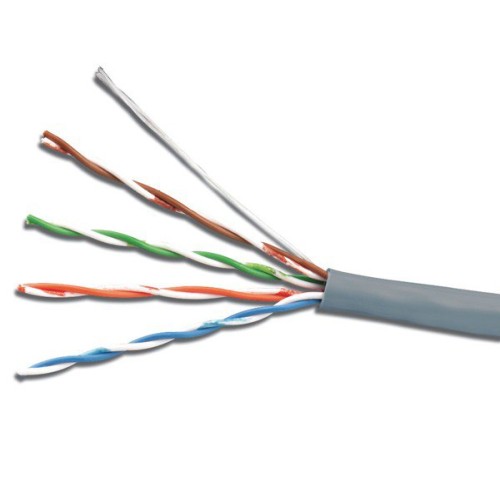 Bobina de Cable WAM Cat5e 305 Metros 24 AWG Gris - CAT5E-OUT-GRIS