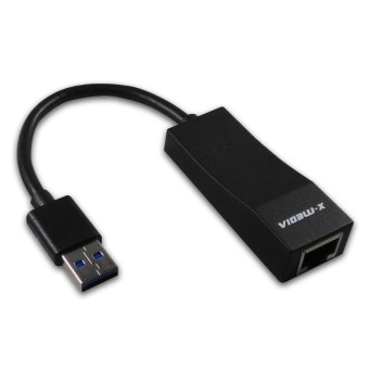 Adaptador de Red X-Media USB 3.0 a Gigabit Ethernet RJ-45 Modelo XM-UE3000