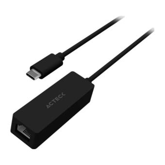 Adaptador de Red Acteck Shift Plus AE425 USB-C a RJ-45 Gigabit Ethernet Modelo AC-937085