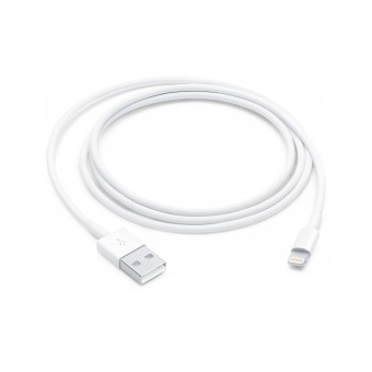Cable Apple Lightning a USB 1 Metro Blanco Original Modelo MUQW3AM/A