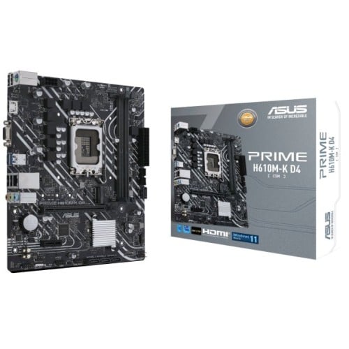 Tarjeta Madre ASUS PRIME H610M-K D4-CSM - Socket LGA 1700 - Micro ATX - DDR4 Tarjeta Madre ASUS PRIME H610M-K D4-CSM - Socket LGA 1700 - Micro ATX - DDR4