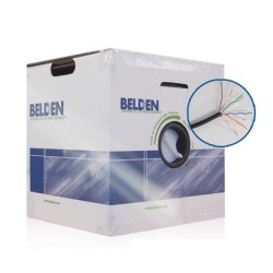 Bobina de Cable de Red Belden Cat6+ 305M 23 AWG Negro Modelo 2412 010A1000 Bobina de Cable de Red Belden Cat6+ 305M 23 AWG Negro Modelo 2412 010A1000