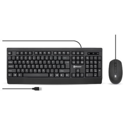 Kit Teclado y Mouse BROBOTIX Alámbrico USB Negro Modelo 6007198 Kit Teclado y Mouse BROBOTIX Alámbrico USB Negro Modelo 6007198