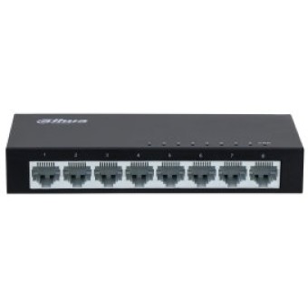 Switch Dahua 8 Puertos Fast Ethernet No Gestionado Modelo DH-PFS3008-8ET