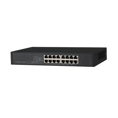 Switch de Red Dahua 16 Puertos Gigabit Ethernet No Gestionado Modelo DH-PFS3016-16GT Switch de Red Dahua 16 Puertos Gigabit Ethernet No Gestionado Modelo DH-PFS3016-16GT