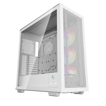 Gabinete Gamer Deepcool R-Morpheus Torre ATX/E-ATX con 3 Ventiladores ARGB y Panel Lateral de Vidrio Templado Blanco Modelo R-MORPHEUS-WH