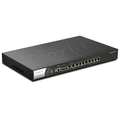 Firewall DrayTek Vigor 3912 - 8 Puertos Gigabit, 2 SFP+, Túnel VPN, 10G Firewall DrayTek Vigor 3912 - 8 Puertos Gigabit, 2 SFP+, Túnel VPN, 10G