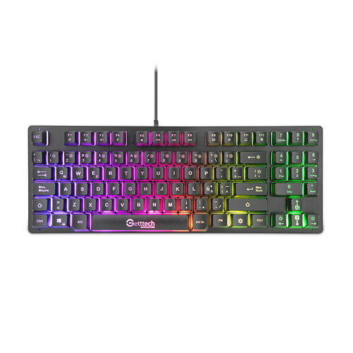 Teclado Gamer Getttech Alámbrico Español RGB 80% Modelo GPK-ESMWR-G2 Teclado Gamer Getttech Alámbrico Español RGB 80% Modelo GPK-ESMWR-G2