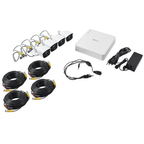 Kit de Videovigilancia HiLook 4 Cámaras Bala HD 720p DVR 4 Canales KIT7204BP Kit de Videovigilancia HiLook 4 Cámaras Bala HD 720p DVR 4 Canales KIT7204BP