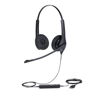 Diadema Jabra Biz 1500 Duo Alámbrica USB con Micrófono - BIZ-1500-DUO-USB