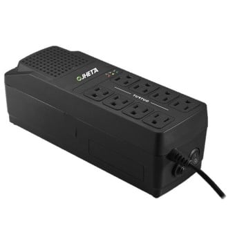 Regulador de Voltaje JHETA AVR 1200VA 600W 8 Contactos Modelo 822122-01