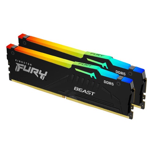 Memoria RAM Kingston FURY Beast RGB DDR5 16GB (2x8GB) 6000MHz KF560C36BBEAK2-16 Memoria RAM Kingston FURY Beast RGB DDR5 16GB (2x8GB) 6000MHz KF560C36BBEAK2-16