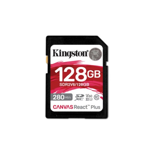 Memoria SDXC Kingston 128GB Clase 10 UHS-II SDR2V6 Memoria SDXC Kingston 128GB Clase 10 UHS-II SDR2V6