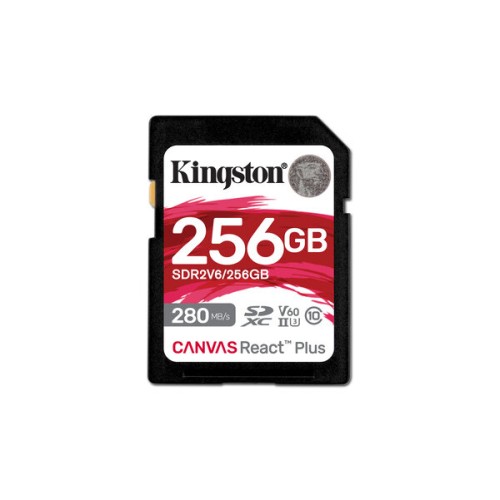 Memoria SDXC Kingston 256GB Clase 10 UHS-II SDR2V6/256GB Memoria SDXC Kingston 256GB Clase 10 UHS-II SDR2V6/256GB