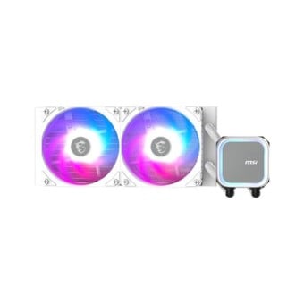 Enfriamiento Líquido MSI MAG CORELIQUID A13 240 Blanco con 2 Ventiladores ARGB