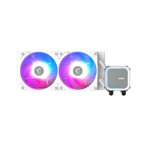 Enfriamiento Líquido MSI MAG CORELIQUID A13 240 Blanco con 2 Ventiladores ARGB