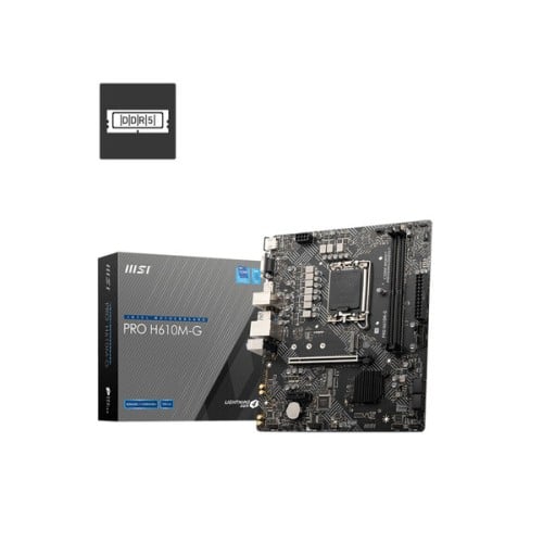 Tarjeta Madre MSI PRO H610M-G Micro ATX Socket LGA 1700 DDR5 5600MHz Tarjeta Madre MSI PRO H610M-G Micro ATX Socket LGA 1700 DDR5 5600MHz