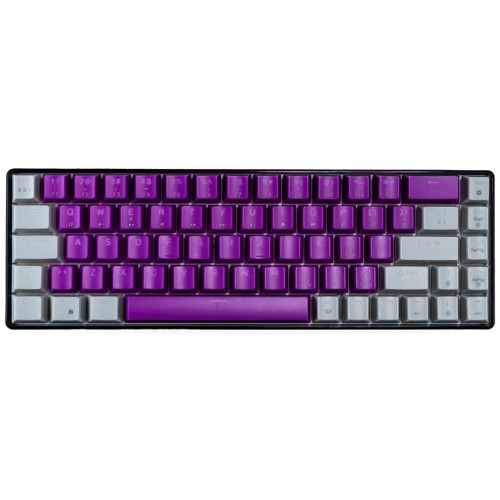 Teclado Gamer Mecánico NACEB NA-0963M - 60% RGB Morado Gris - Alámbrico USB