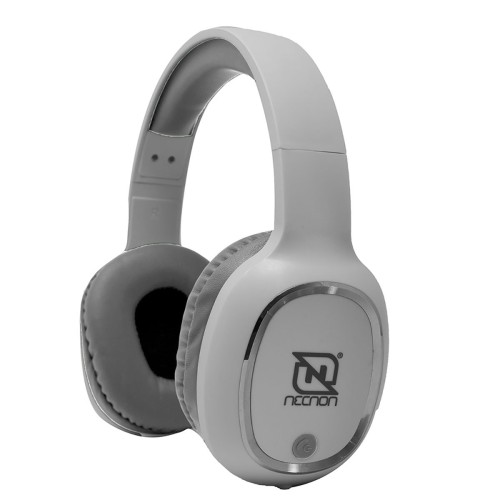Audífonos Neccon NBH-04 PRO Bluetooth y Cable 3.5mm Blanco con Plata - Modelo NBAB042100