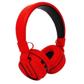Audífonos Necnon NBH-05 Inalámbricos Bluetooth Diadema Rojo Modelo NCAB050200
