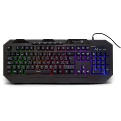 Teclado Gamer Necnon NGK-HYDRA Alámbrico Español RGB con Descansa Muñecas - Modelo NBGKHY01BM