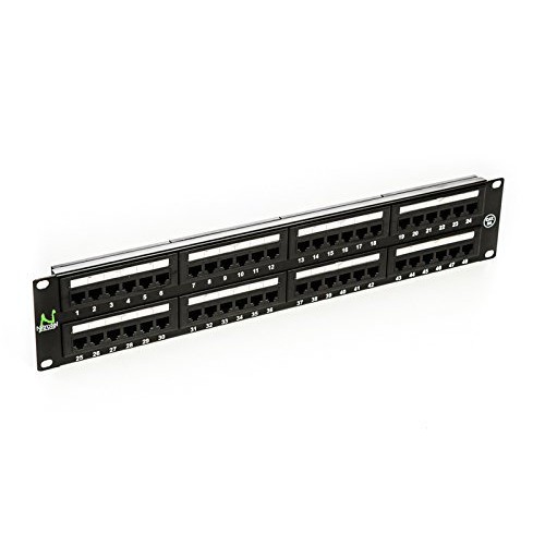 Panel de Parcheo Nitrotel Cat5e 48 Puertos Rackeable Modelo NTPP5E48U