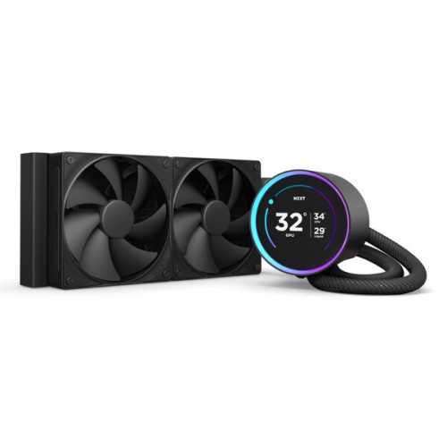 Enfriamiento Líquido NZXT Kraken Elite 240 - 2 Ventiladores LCD 2000 RPM - RL-KN24E-B2